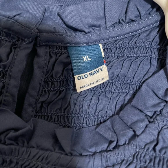 Old Navy Women's Blue Ruffle Dress - Picture 3 of 4